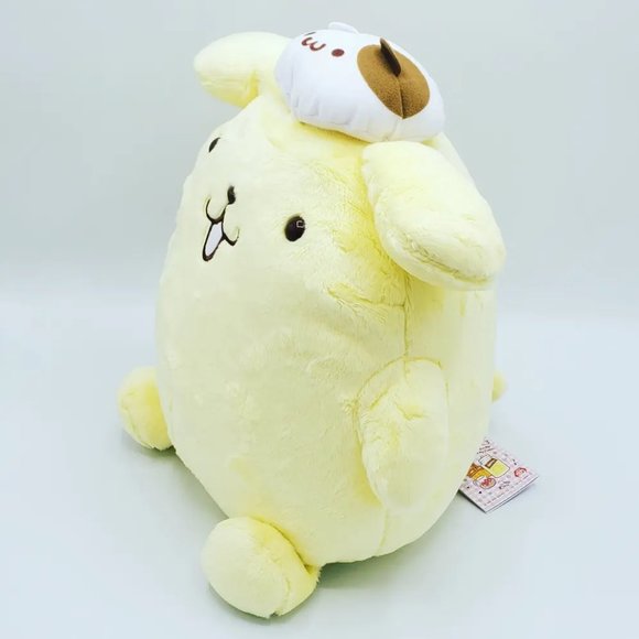 Pompompurin Muffin's Hat & Pochette Big Plushy - Picture 3 of 5
